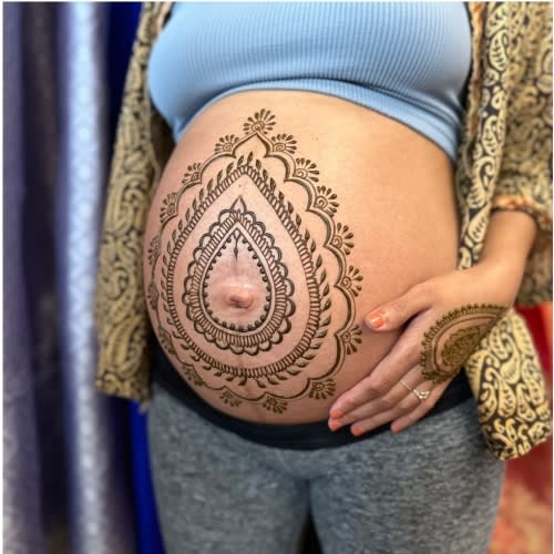 Belly henna during pregnancy — SARAHENNA