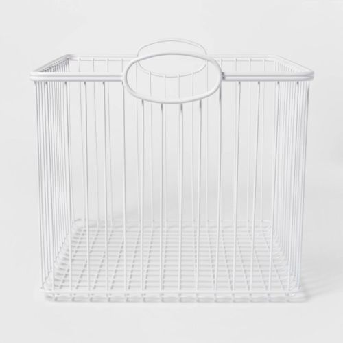 Wire Stackable Kids' Storage Basket Navy - Pillowfort™