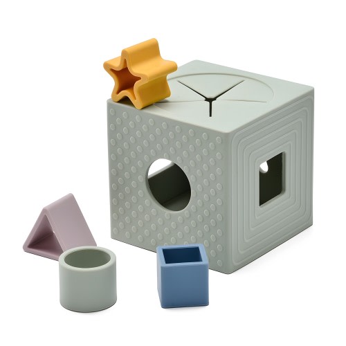 Little Rawr Silicone Shape Sorter Sage