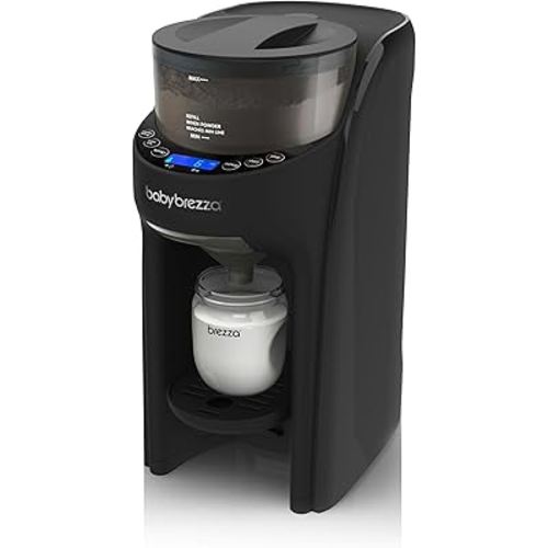 Baby Brezza Formula Pro Advanced Formula Dispenser Machine - Automatically Mix a Warm Formula Bottle Instantly - Easily Make Bottle with Automatic Powder Blending (Black)