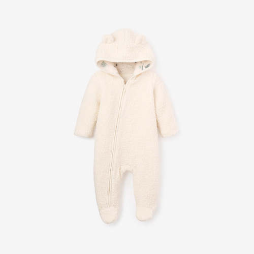 Arctic Friends Sherpa Snowsuit WHITE / 0-6M