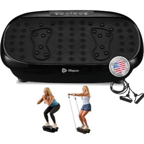 LifePro HexaPlate Lite Vibration Plate Exercise Machine | Compact Vibrating Plate with Magnetic Acupoints 99 Speeds & Full Body Home Workout Platform