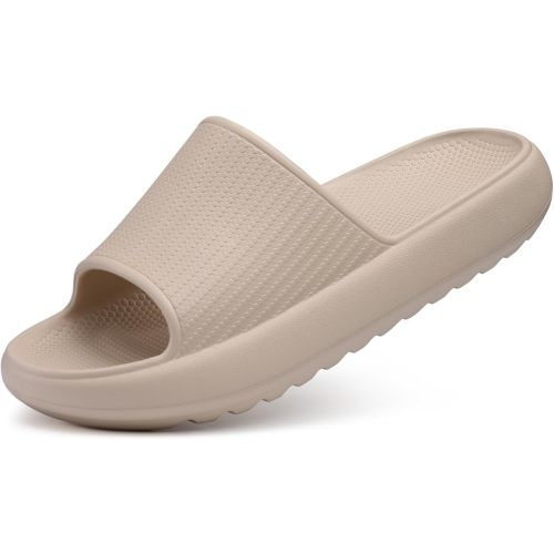 Comwarm Cloud Slide Sandals for Women Men Ultra Comfort Recovery Pillow Slippers Soft Summer Beach Shoes with Low Arch Support