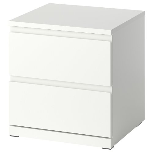 STORKLINTA 2-drawer chest - white/with 2 drawers 19 5/8x18 7/8x20 7/8 "