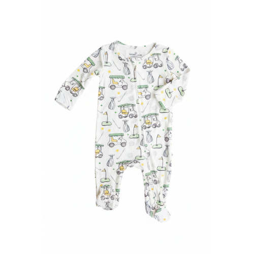 Country Club Cuties Zipper Footie | Blue