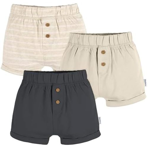Gerber Baby Boys & Girls 3-Pack Knit Shorts