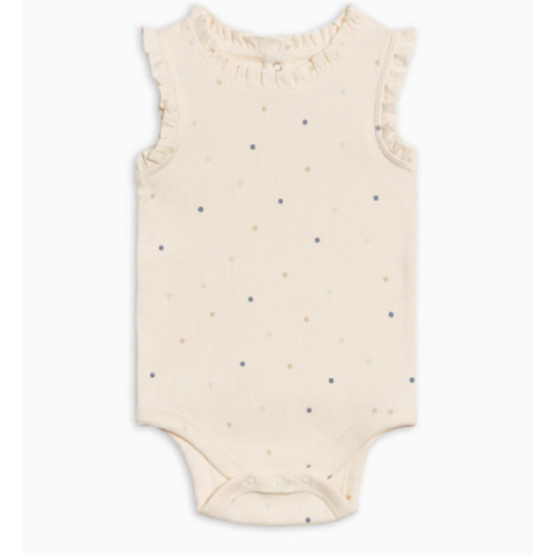 Leia Ribbed Ruffle Tank Bodysuit