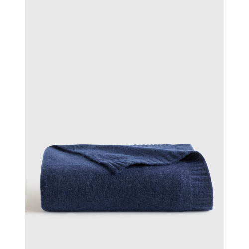 Luxe Knit Cashmere Baby Blanket in Minimal Pink