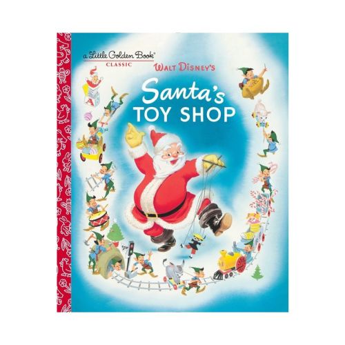 Santa's Toy Shop (Disney) - (Little Golden Book) by Al Dempster (Hardcover)