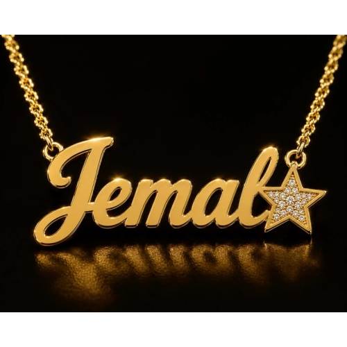 Jemal Name Necklace
