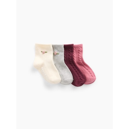Baby & Toddler Crew Socks (4-Pack)