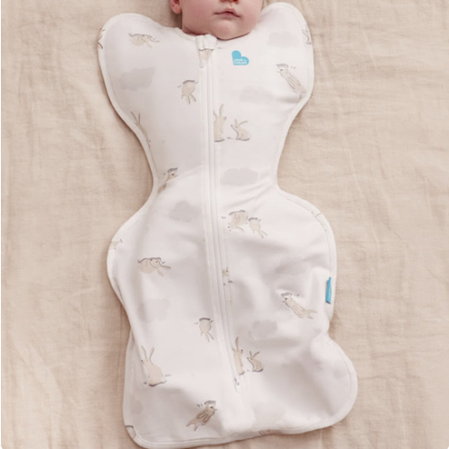 Swaddle Up™ 1.0 TOG Cotton White Cloud Bunnies