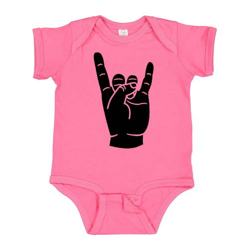 Inktastic Rocker Horns Boys or Girls Baby Bodysuit