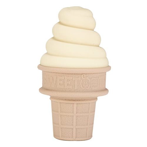 SweeTooth Ice Cream Cone Shaped Baby Teether - Yummy Yellow