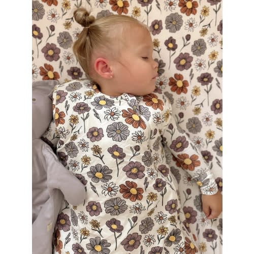 Bouquet Dusty Pink 1.0 TOG Bamboo Viscose Sleep Sack | günamüna