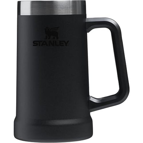 Stanley Stay-Chill Beer Stein 24 oz | Heavy Duty Big Grip Handle | Beer Tumbler Drink Cup, Holds 2 Cans | Insulated Stainless Steel Party Mug | BPA-Free