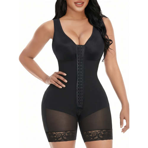 Front Hook Full Bust Mid-Thigh Shaping Shapewear
