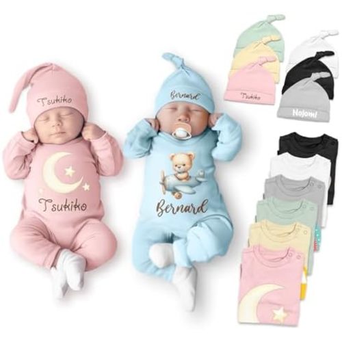 Custom Baby Bodysuit Personalized Newborn Coming Home Outfit Customized Monogrammed Baby Romper Gifts for Boy Girl