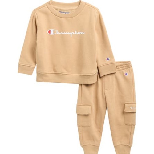 Crew Sweater & Cargo Joggers Set