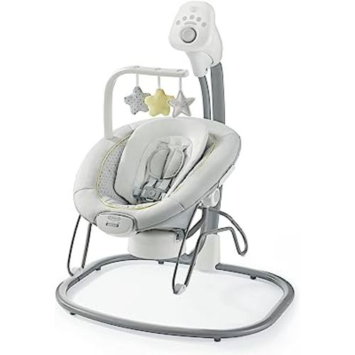 Graco Sway2Me Portable Baby Swing and Bouncer Seat with Music, Sounds, and Adjustable Settings, Watson Collection