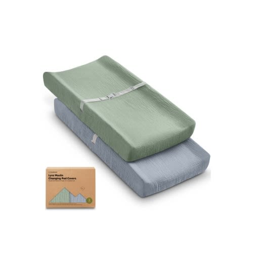 2-Pack Lyra Muslin Changing Pad Covers