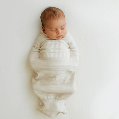 Bamboo Blend Beige Swaddle Sleep Sack – Swaddelini