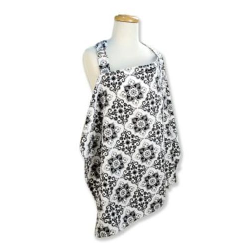 Trend Lab® Versailles Nursing Cover in Black/White - BLACK - ONE SIZE FITS MOST