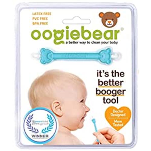 oogiebear - Nose and Ear Gadget. Safe, Easy Nasal Booger and Ear Wax Remover for Newborns, Infants and Toddlers. Dual Earwax and Snot Remover. Aspirator Alternative