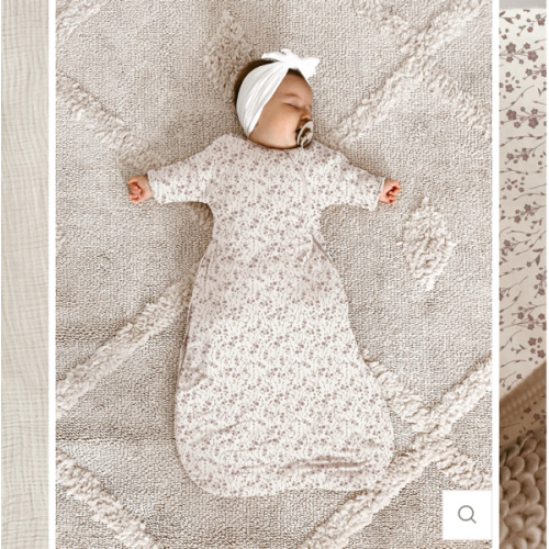 Long Sleeve Transitional Swaddle Sack - Posie / 1.0 TOG