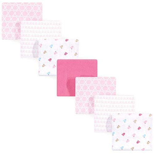 Luvable Friends Unisex Baby Cotton Flannel Receiving Blankets Bundle, Birdies, One Size