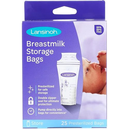 Lansinoh Breastmilk Storage Bags - 25 ct - 2 Pk