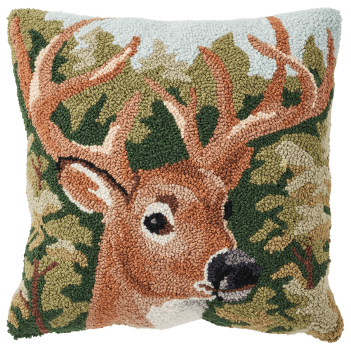 White River Home Deer Hook Decorative Pillow