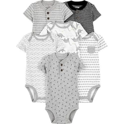 Simple Joys by Carter's Boys' 6-Pack Short-Sleeve Bodysuit