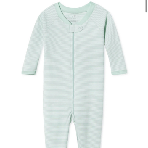 LAKE | Baby | Pima Cotton Pajamas | Parisian Green Baby Sleeper