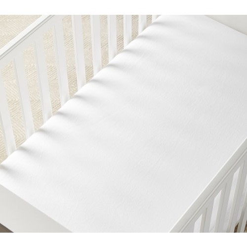 Belgian Flax Linen Crib Fitted Sheet | Pottery Barn Kids