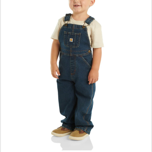 Kids' Washed Denim Bib Overall (Baby/Toddler) | Baby Boy (0-24M) | Carhartt