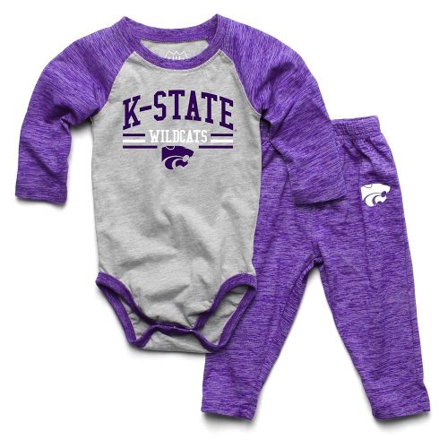 Wes and Willy Baby College Sports Fan Long Sleeve One Piece and Pant Set