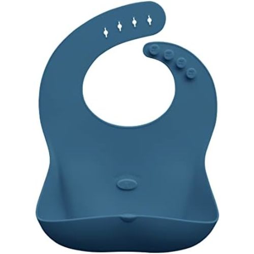Abiie Ruby Wrapp Silicone Bibs for Babies with Front Pocket - Waterproof Bib - Stain Resistant - Silicone Toddler Bibs