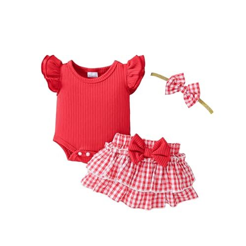 Weebaby Preemie Newborn Girl Clothes Baby Double Ruffle Romper Summer Dress Newborn Photography Outfits Girl 0 3 6 Months