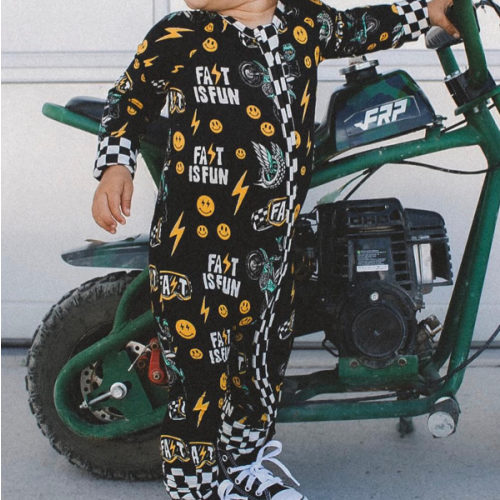 Little Trouble Fast Is Fun Bamboo Jammies