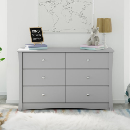 Storkcraft Crescent 6 Drawer Double Dresser & Reviews | Wayfair