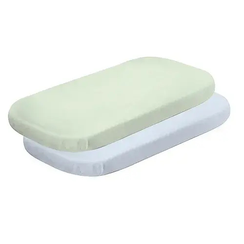 Bubba Blue Confetti Co-Sleeper Fitted Sheet Blue/Sage Size 2 Pack | Baby Bunting AU