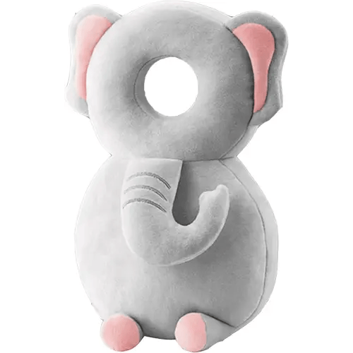 Baby Walker Head Protector Toddler Adjustable Baby Head Protection Backpack Wear Safety Pad (Elephant)