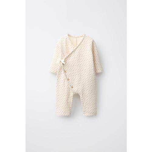 IF GIRL TWIG PRINT JUMPSUIT - Light ecru | ZARA United States