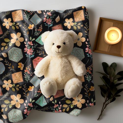 DnD Baby Blanket | Baby Shower Gift | Dungeon Master | Dungeons and Dragons | Baby Boy | Baby Girl | Fantasy | RPG | Swaddle | Nursery Decor