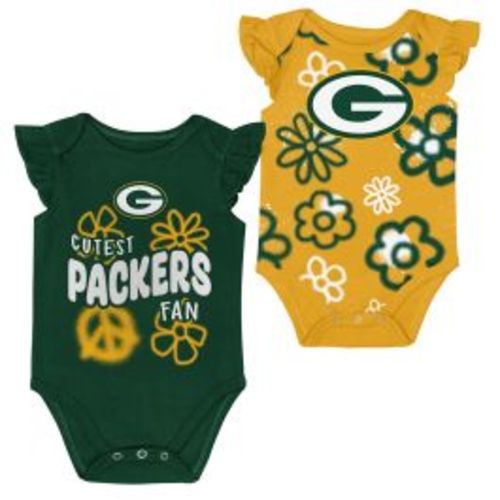 Green Bay Packers Girls Newborn Sunshine Creeper Set at the Packers Pro Shop