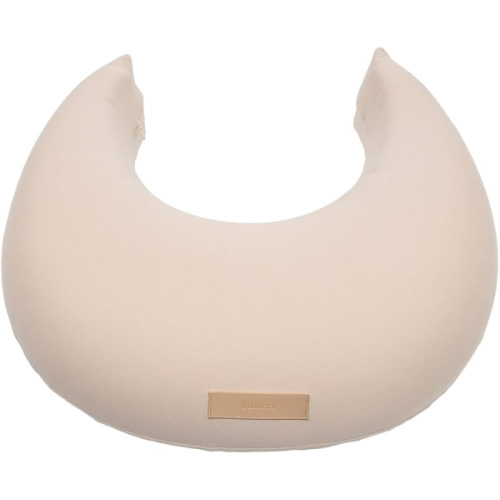 Natural Breastfeeding Pillow, Nursing and Posture Support, Plant Based Cushion with Organic Cotton Removable Cover (Natural)