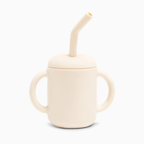 AEIOU Sippy Cup with Straw - Oat Milk