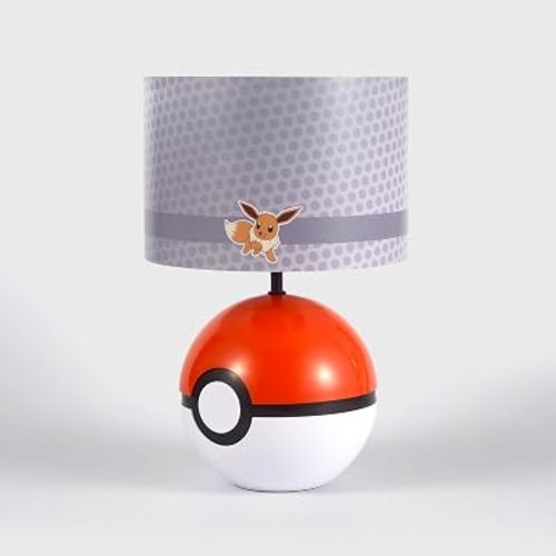 Ukonic Pokémon Eevee with Poké Ball Table Lamp