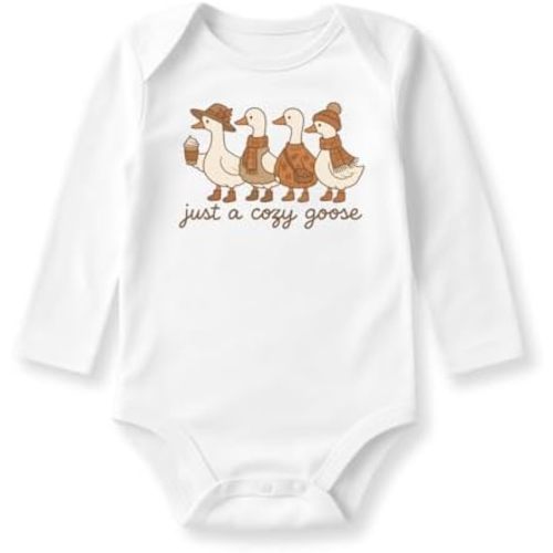 Silly Goose Baby Bodysuit, Toddler, Kids T-Shirt, Fall Outfit for Children Cute Goose Tee Autumn Shirt